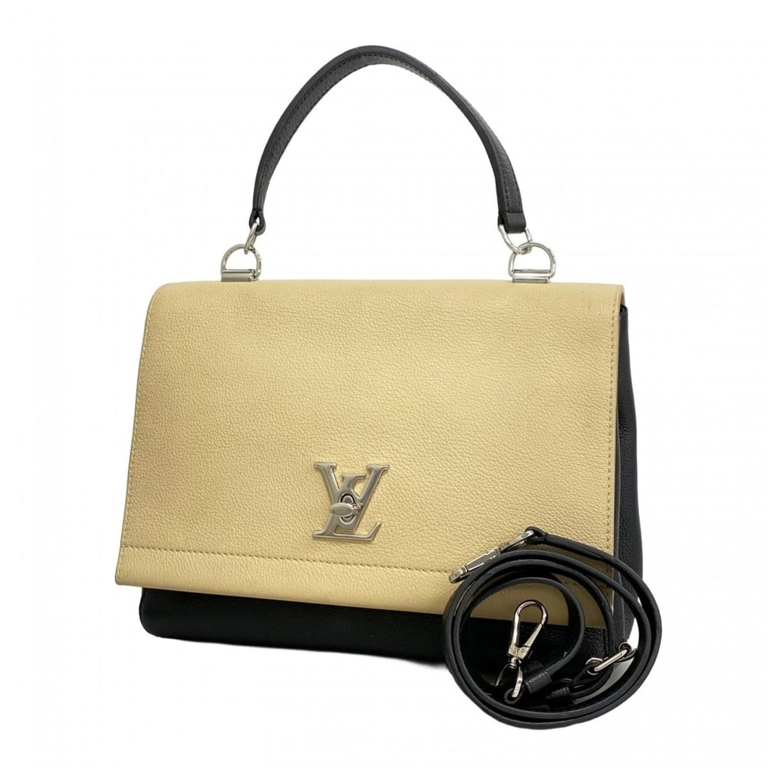 Louis Vuitton Lockme Cartable M50252 Vanille Noir 2-Way Handbag for Women (1 of 16)