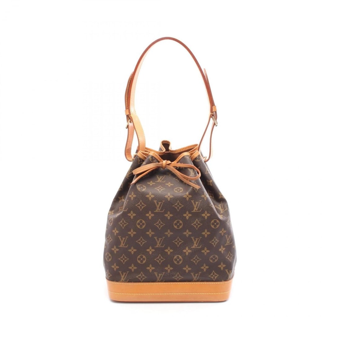 Louis Vuitton Noe Shoulder Bag, Coated Canvas and Leather, Monogram, Women's, Brown, M42224 (1 of 12)