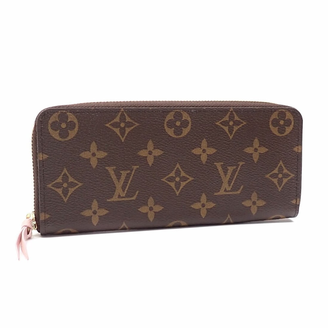 Louis Vuitton Monogram Clemence Round Long Wallet, Women's M61298, Rose Ballerine, A4045138 (1 of 18)