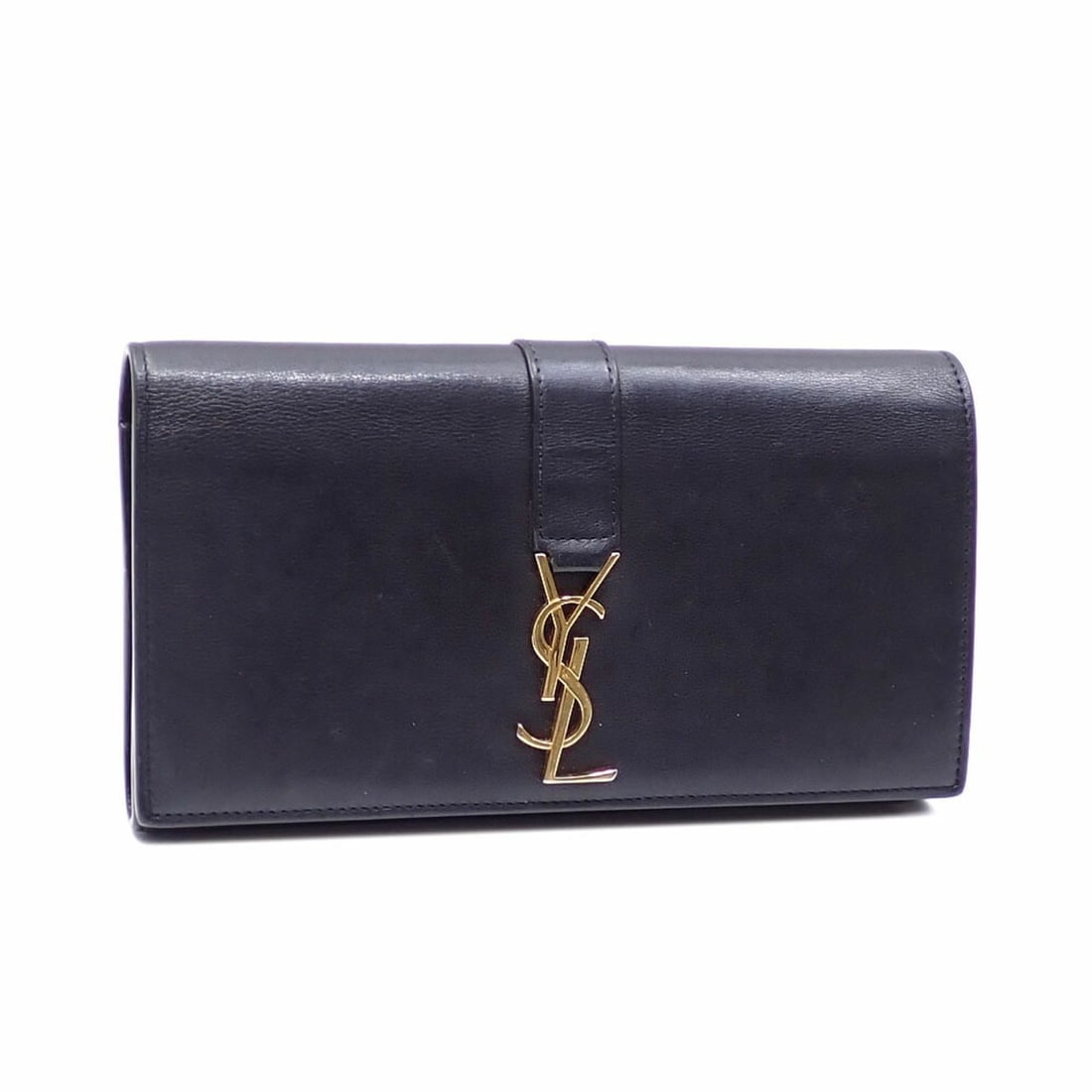 Saint Laurent Bifold Long Wallet Women's Black Calfskin 414567B680J1000 YSL: --- Catalog ---Category: SizeSize (HxWxD): 11cm x 19cm x 3cm / 4.33'' x 7.48'' x 1.18''Category: DesignType: Long wallet (bi-fold)Color: BlackGender: WomenMaterial: Leather Leather/Fur Type: CalfskinC