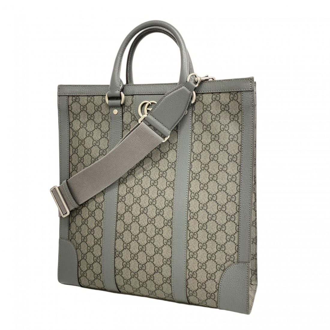 Gucci GG Marmont/GG Supreme Tote Bag 731793 Gray 2-Way for Men (1 of 11)