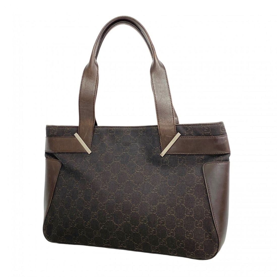 Gucci Tote Bag 73983 Denim Brown Women's (1 of 12)