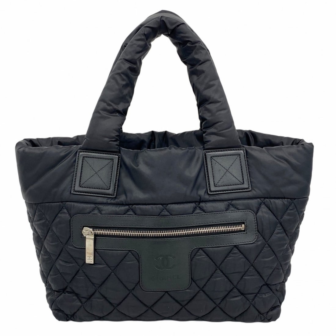 Chanel Coco Cocoon Tote Bag, Nylon, Black, Women's (1 of 11)