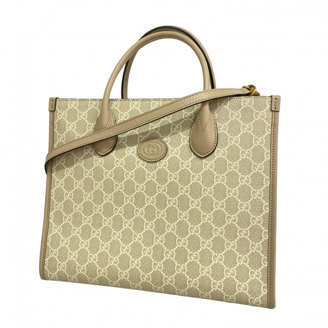 Gucci GG Supreme Tote Bag 659983 Beige 2-Way for Women: --- Catalog ---Category: SizeSize (HxWxD): 25cm x 31cm x 13cm / 9.84'' x 12.2'' x 5.11''Category: DesignType: Tote bagColor: BeigeGender: WomenMaterial: PVC Hardware Color: GoldCategory: GeneralMPN: 6