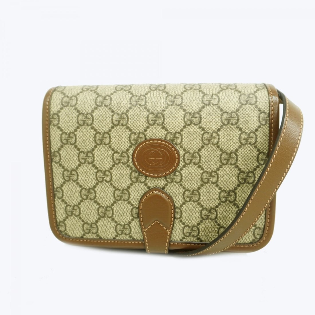 Gucci GG Supreme Shoulder Bag 671620 Brown Women's (1 of 16)