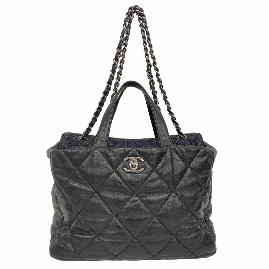 Chanel Portobello Leather Handbag, Black, 2-Way Bag: --- Catalog ---Category: SizeSize (HxWxD): 25cm x 34cm x 8.5cm / 9.84'' x 13.38'' x 3.34''Category: DesignType: HandbagColor: BlackGender: WomenMaterial: Leather Category: GeneralBrand: Chanel--- Item