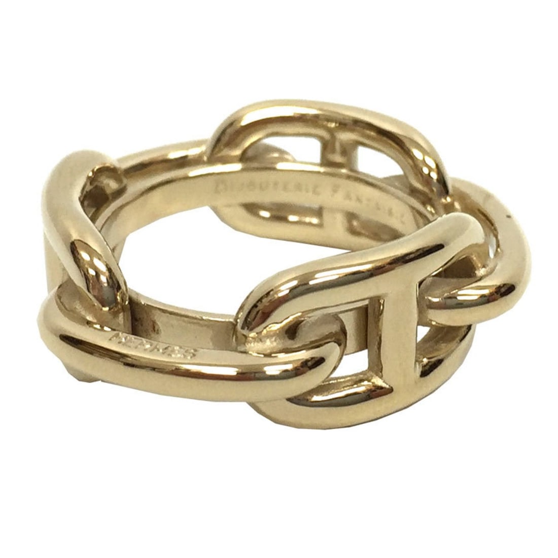 Hermes Hermès Chaine d'Ancre scarf ring in gold: --- Catalog ---Category: DesignType: Scarf ringColor: GoldGender: Men,WomenCategory: GeneralBrand: Hermes--- Item List ---Section: ConditionRanking: Rank A Used - A few traces of usage, some scratches