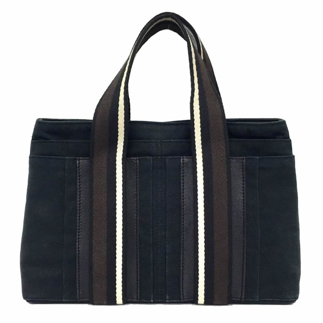 Hermes Troca Horizontal PM Tote Bag Canvas x Leather Black: --- Catalog ---Category: SizeSize (HxWxD): 20cm x 30cm x 8cm / 7.87'' x 11.81'' x 3.14''Category: DesignType: Tote bagColor: BlackGender: Men,WomenMaterial: Canvas , Leather Category: GeneralBrand: He