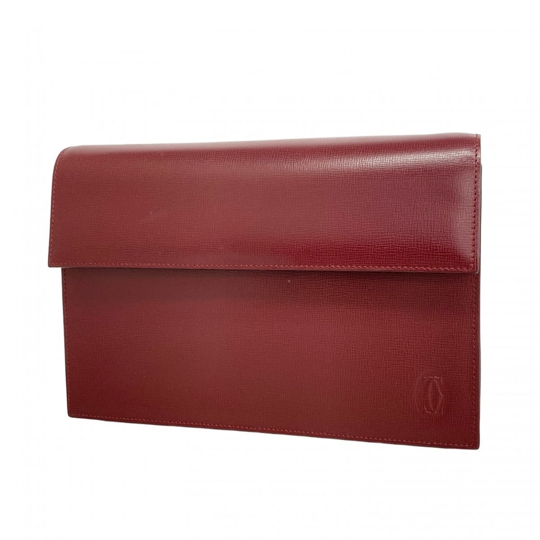 Cartier Must Clutch Bag, Leather, Bordeaux, Women's (1 of 16)