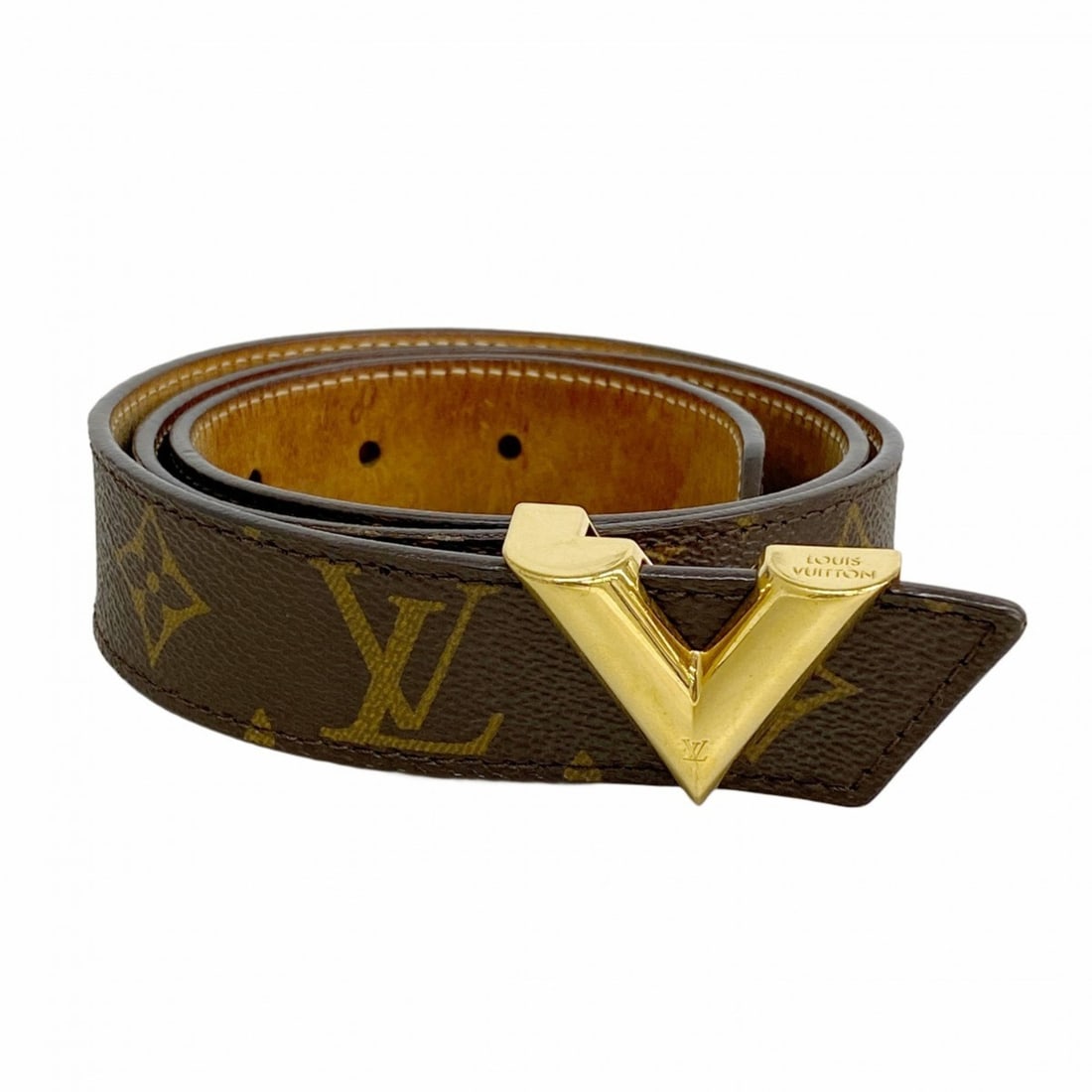 Louis Vuitton Monogram Essential V Belt M9019 Brown Women's (1 of 11)