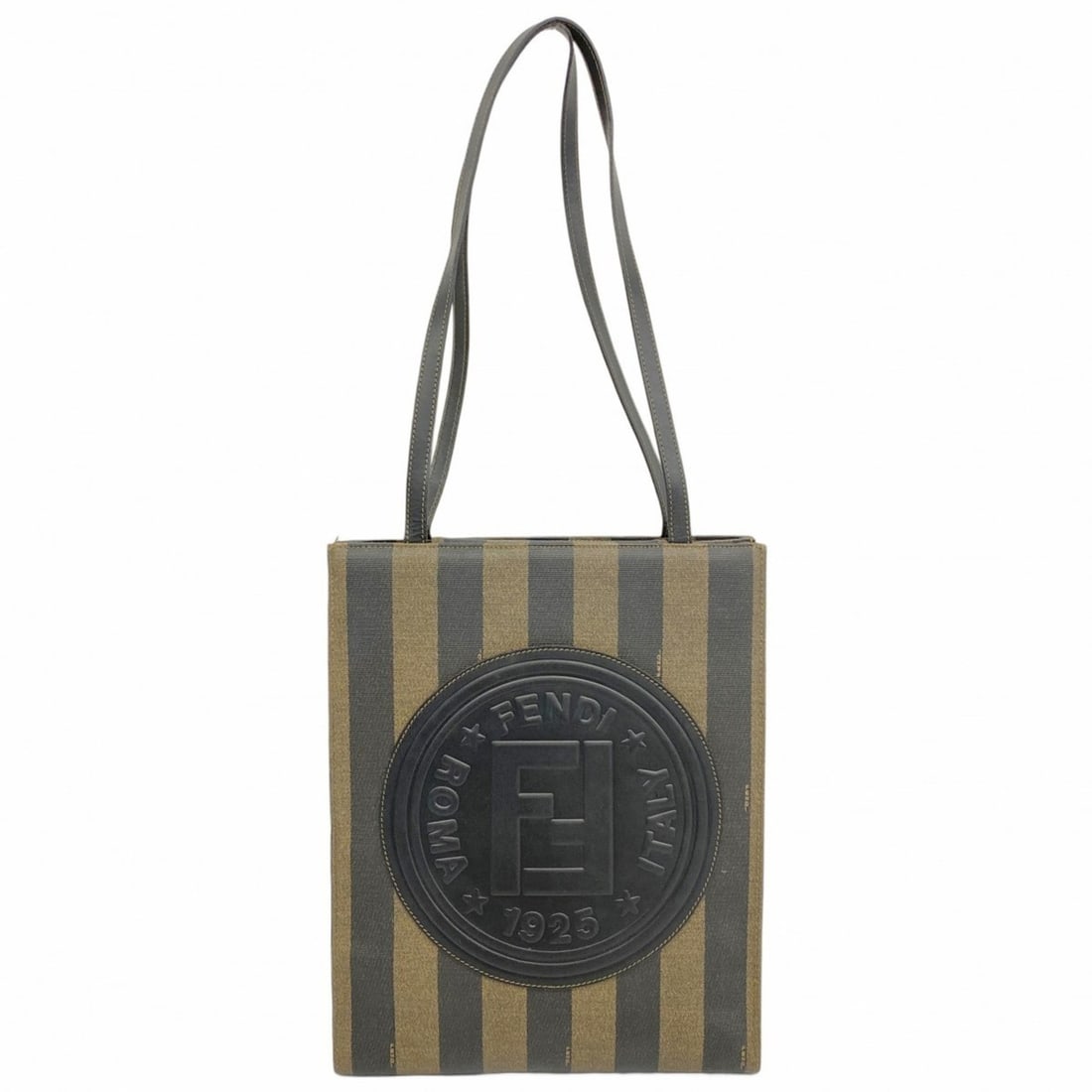 Fendi Pecan Shoulder Bag Black Brown Women's: --- Catalog ---Category: SizeSize (HxWxD): 35cm x 28cm x 10cm / 13.77'' x 11.02'' x 3.93''Category: DesignType: Shoulder bagColor: Black, BrownGender: WomenMaterial: PVC Hardware Color: GoldCategory: