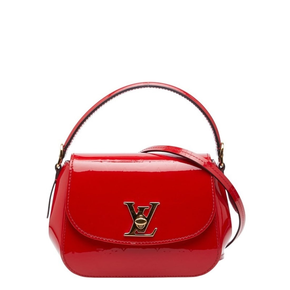 Louis Vuitton Monogram Vernis Pasadena Handbag/Shoulder Bag, 2-Way, M90944, Cerise Red Patent: --- Catalog ---Category: SizeSize (HxWxD): 17cm x 19cm x 9cm / 6.69'' x 7.48'' x 3.54''Category: DesignType: Handbag, Shoulder bagColor: Cerise, Red colorGender: WomenMaterial: Patent leather Category