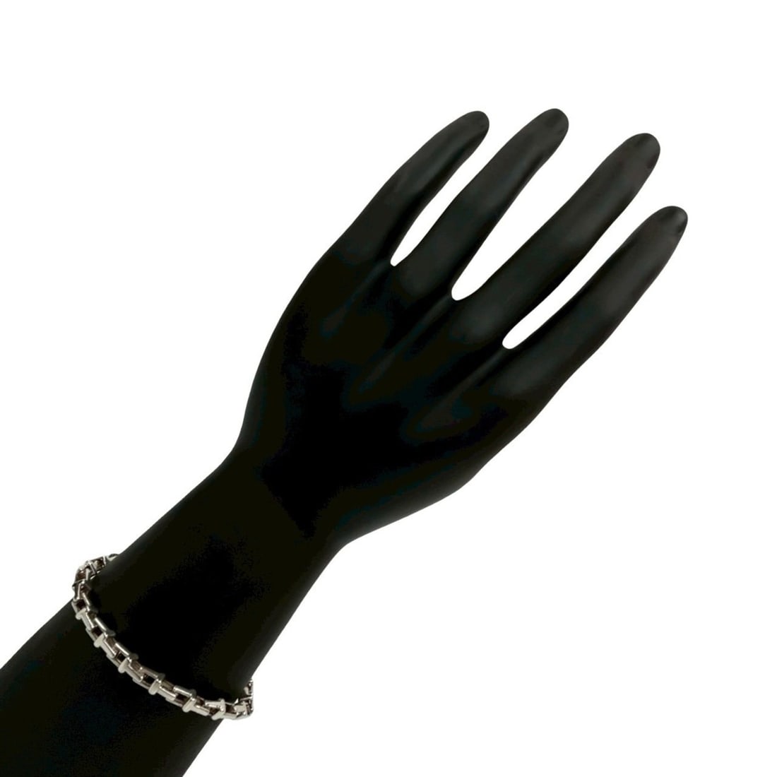 TIFFANY & Co. Tiffany T Narrow Bracelet, 925 Sterling Silver, Chain, 30002 (1 of 13)