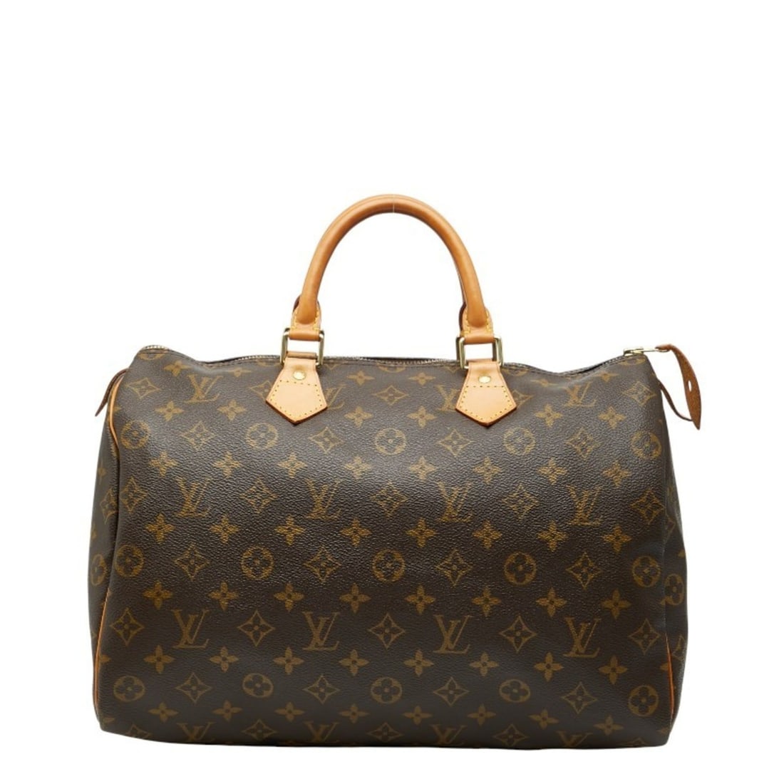 Louis Vuitton Monogram Speedy 35 Handbag/Boston Bag/Travel Bag M41524 Brown Leather Women's LOUIS (1 of 11)