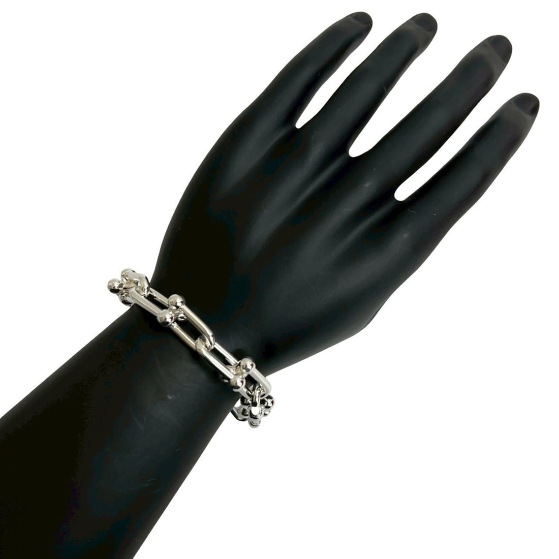 TIFFANY & Co. Tiffany HardWear Large Link Bracelet in Sterling Silver, Chain Bangle, Silver 925, (1 of 10)