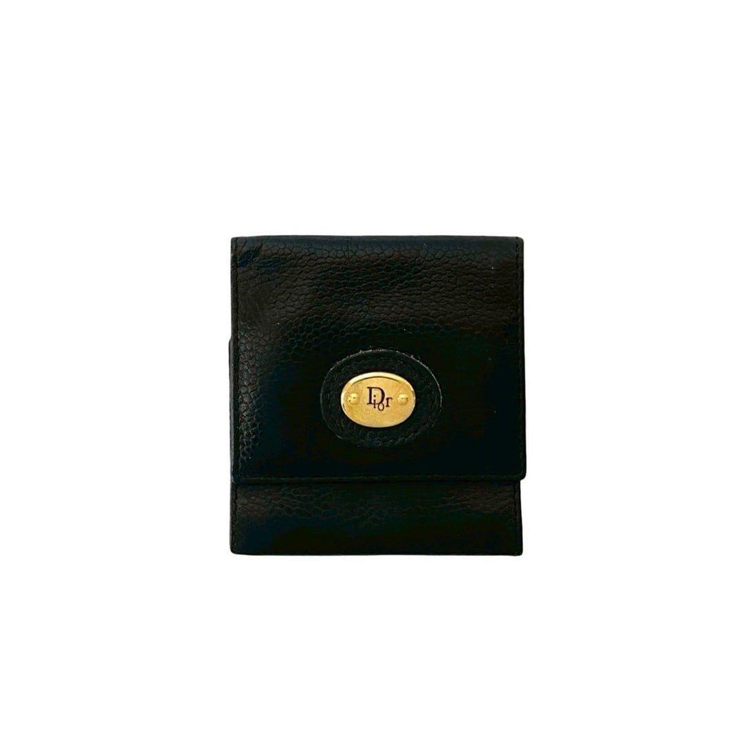 Christian Dior Logo Leather Coin Case, Black, 04061: --- Catalog ---Category: SizeSize (HxWxD): 8.5cm x 7.5cm / 3.34'' x 2.95''Category: DesignType: Coin purse/coin caseColor: BlackGender: WomenMaterial: Leather Category: GeneralBrand: Christian Dior---