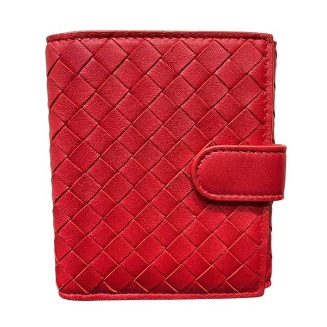 Bottega Veneta Red Leather Bifold Wallet for Women: --- Catalog ---Category: SizeSize (HxWxD): 9.5cm x 10.5cm x 2cm / 3.74'' x 4.13'' x 0.78''Category: DesignType: Wallet (bi-fold)Color: Red colorGender: WomenMaterial: Leather Category: GeneralBrand: B