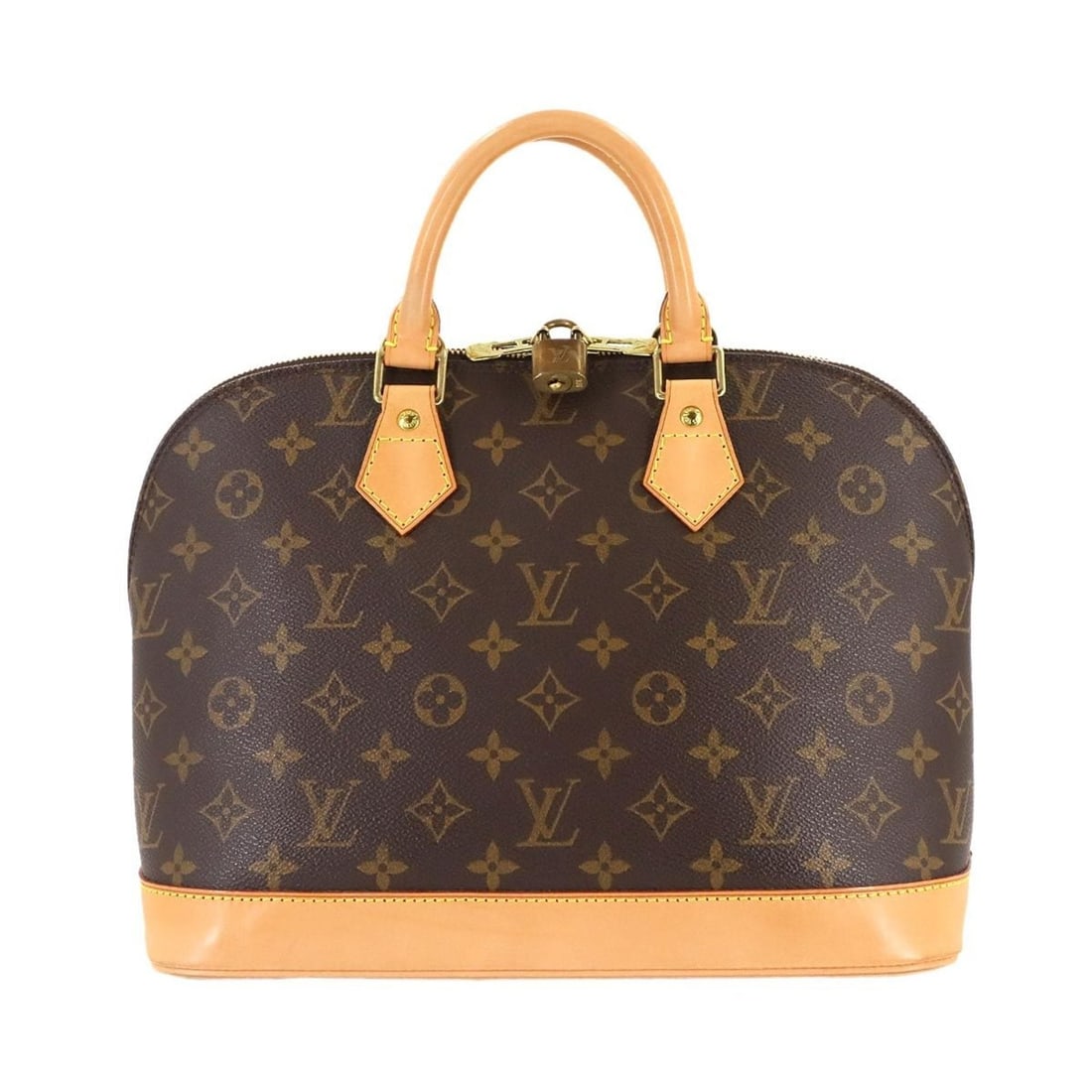 Louis Vuitton Monogram Alma PM Handbag, Brown, M51130, Gold Hardware (1 of 12)