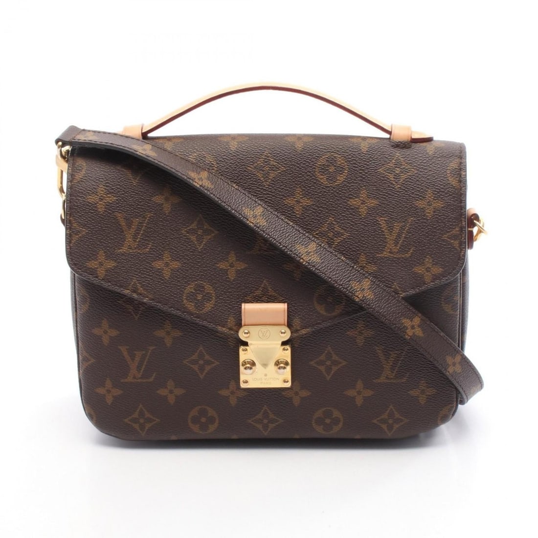 Louis Vuitton Metis MM Pochette Handbag, Coated Canvas and Leather, Monogram, Women's, Brown, M44875 (1 of 6)