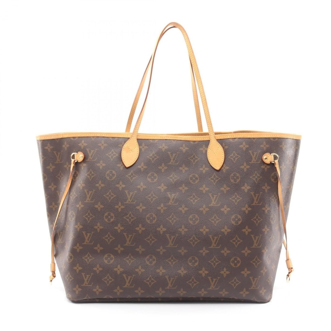 Louis Vuitton Neverfull GM Tote Bag, Coated Canvas and Leather, Monogram, Women's, Brown, M40157 (1 of 12)