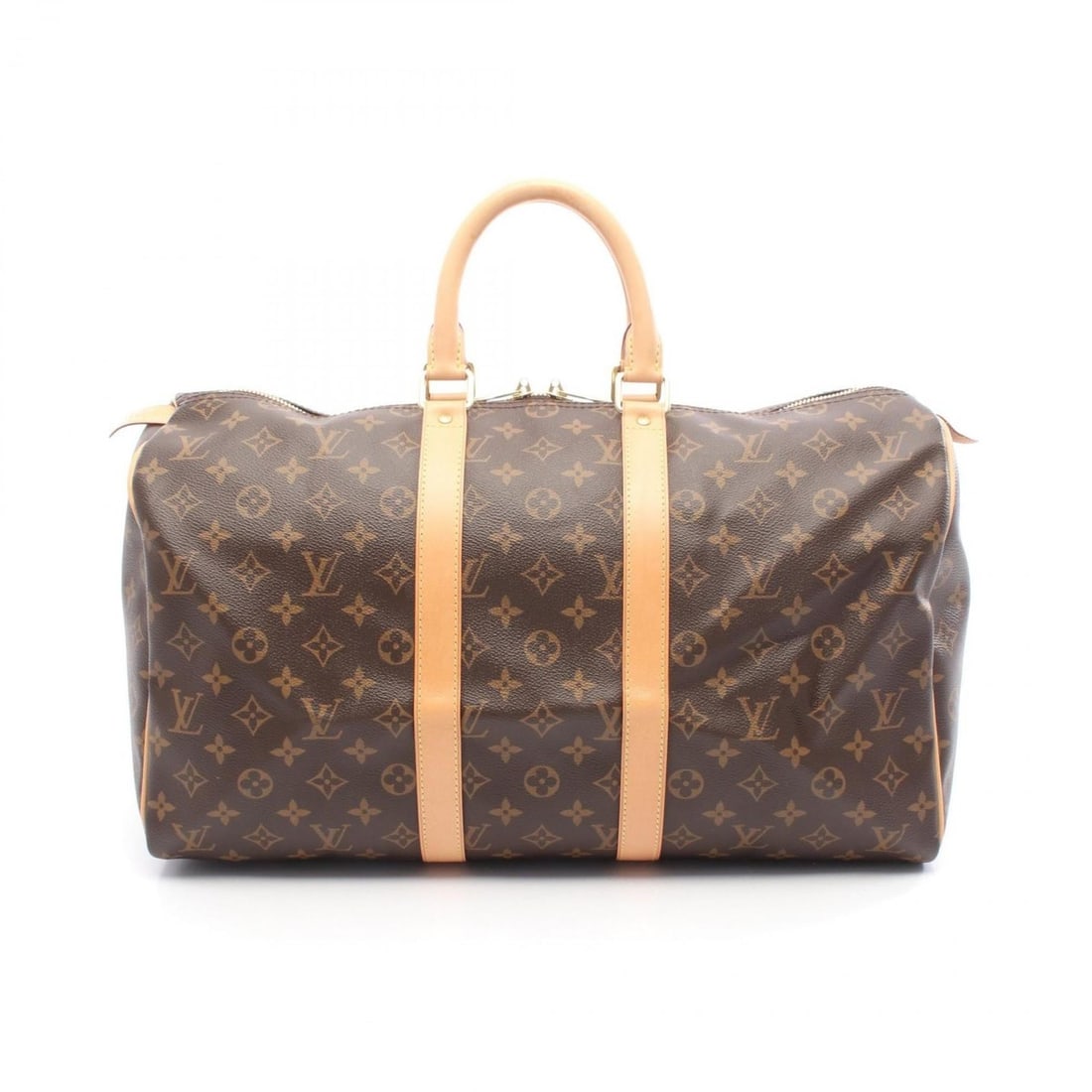 Louis Vuitton Keepall 45 Boston Bag, Coated Canvas and Leather, Monogram, Brown, Men's Women's, (1 of 10)