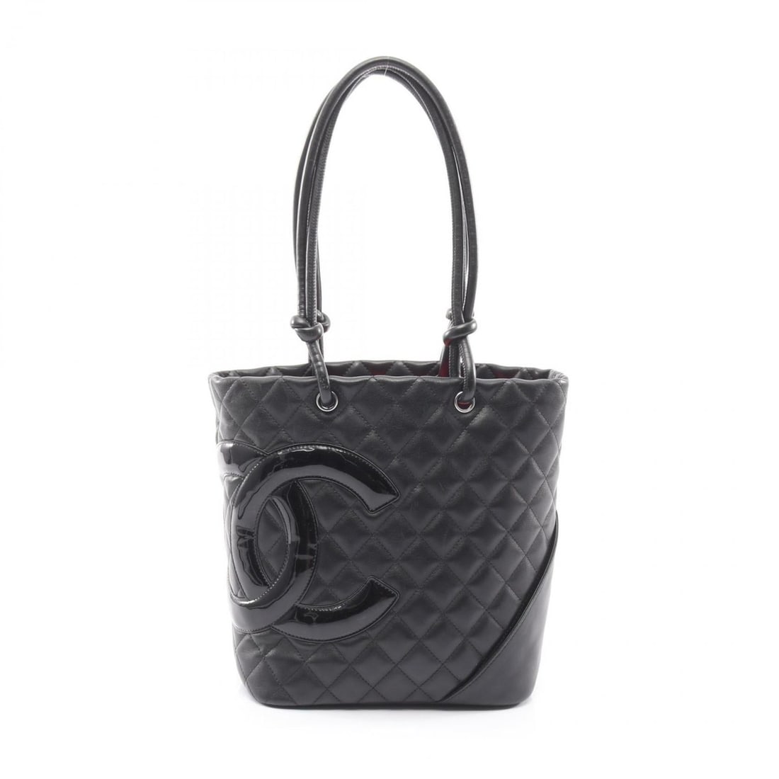 CHANEL Cambon Medium Tote Bag in Patent Leather, Black: --- Catalog ---Category: SizeSize (HxWxD): 24cm x 20cm x 11.5cm / 9.44'' x 7.87'' x 4.52''Category: DesignType: Tote bagColor: BlackGender: WomenMaterial: Cambon ligne Category: GeneralBrand: Chanel--