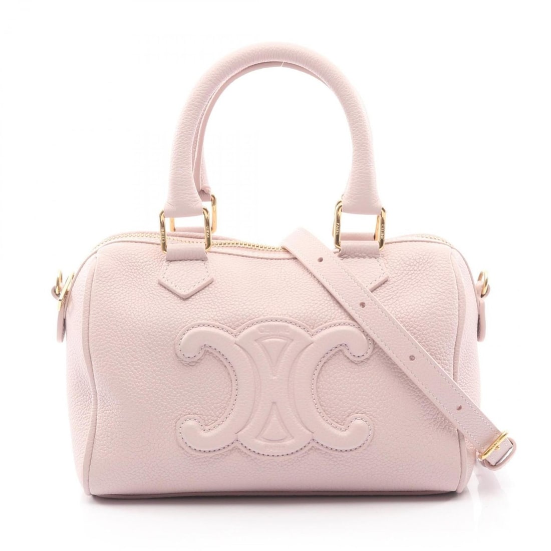 Celine Small Boston Cuir Triomphe Handbag, Leather, Women's, Pink (1 of 18)