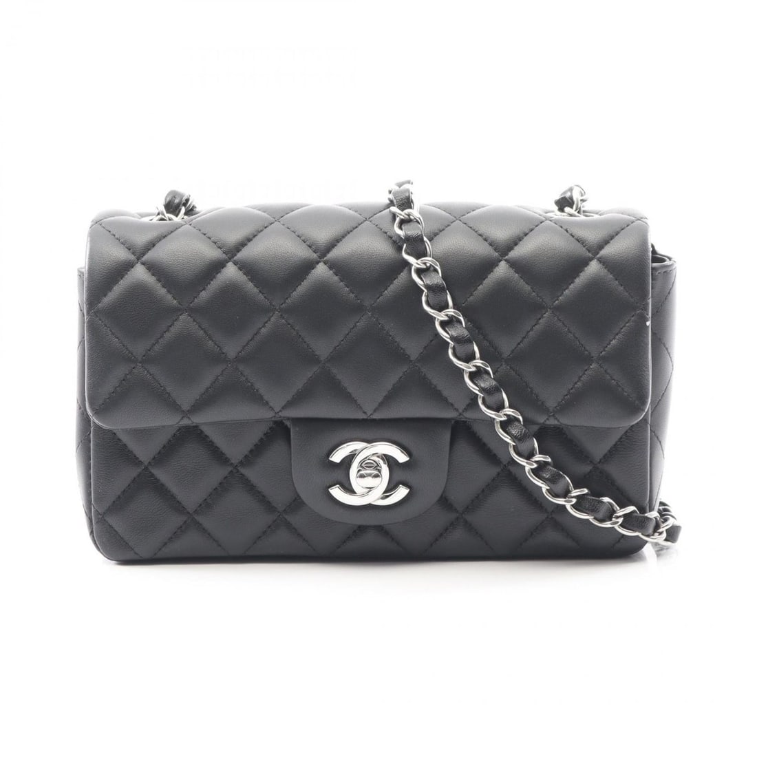 CHANEL Mini Matelasse 20 Shoulder Bag, Lambskin Leather, Women's, Black, A69900 (1 of 13)