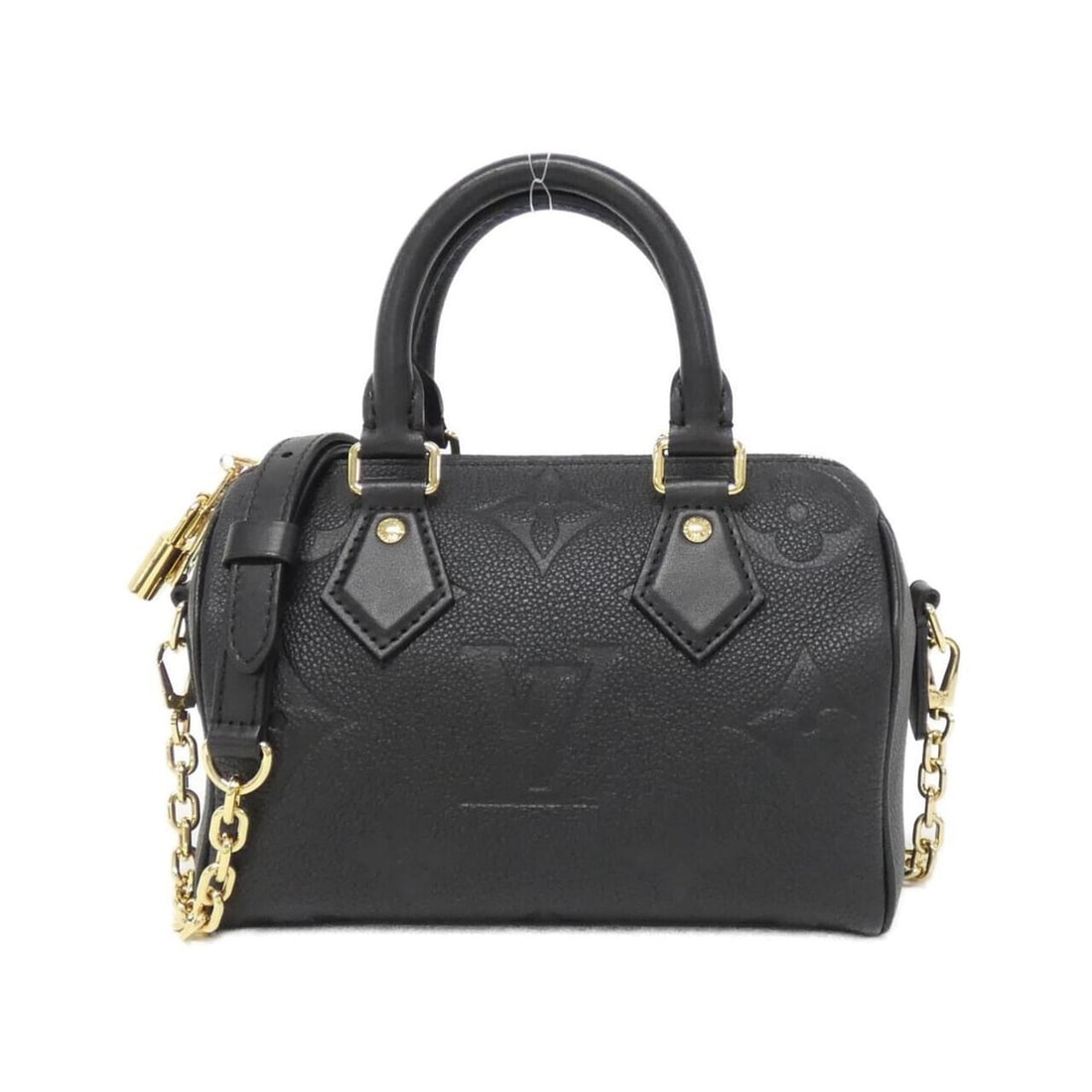 Louis Vuitton Monogram Empreinte Speedy Bandouliere 20cm Boston Bag M58953: --- Catalog ---Category: SizeSize (HxWxD): 15cm x 21cm x 12cm / 5.9'' x 8.26'' x 4.72''Category: DesignType: Boston bagColor: BlackGender: WomenMaterial: Leather Leather/Fur Type: CalfskinCategory: