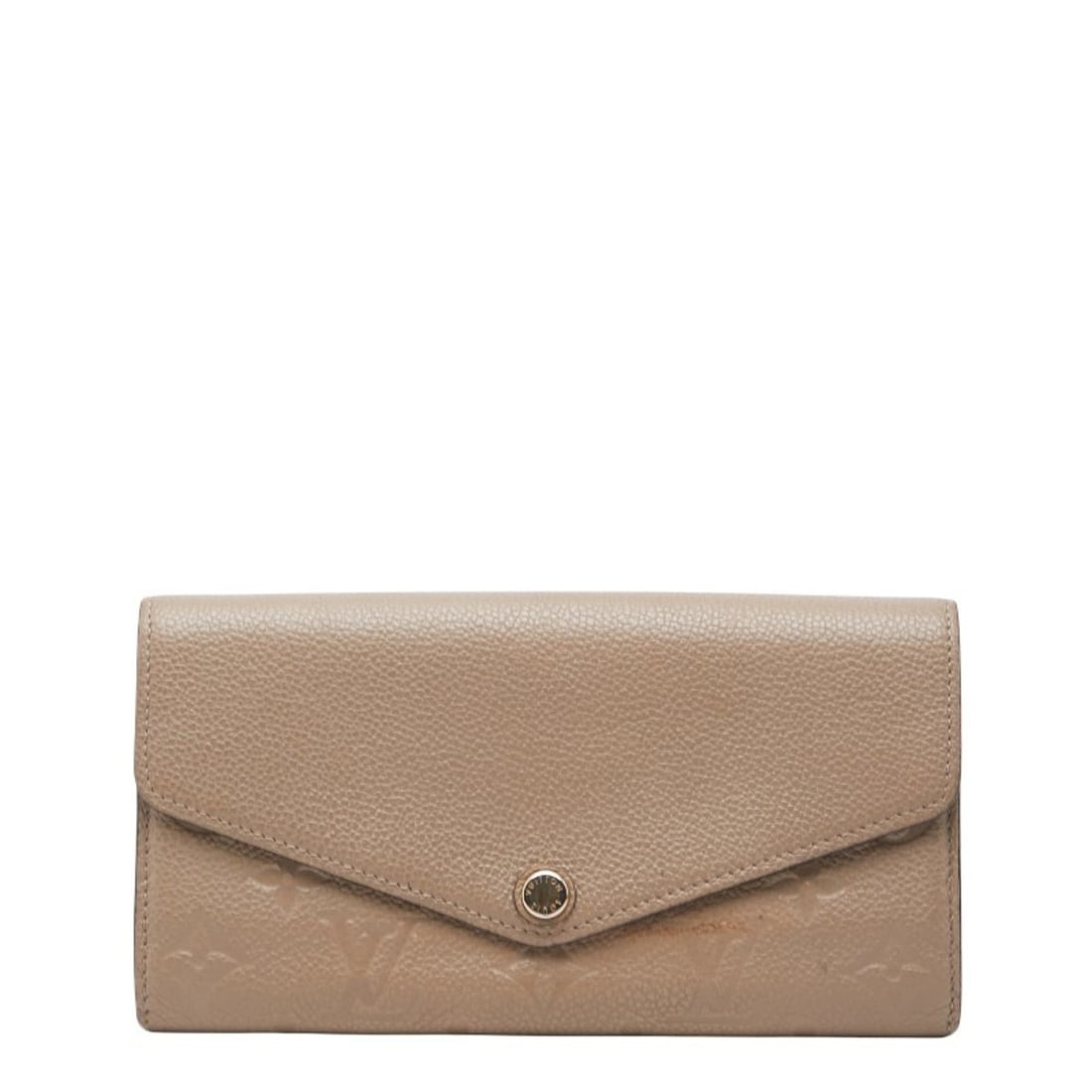 Louis Vuitton Monogram Empreinte Portefeuille Sarah Long Wallet M68708 Tourterelle Beige Leather (1 of 16)