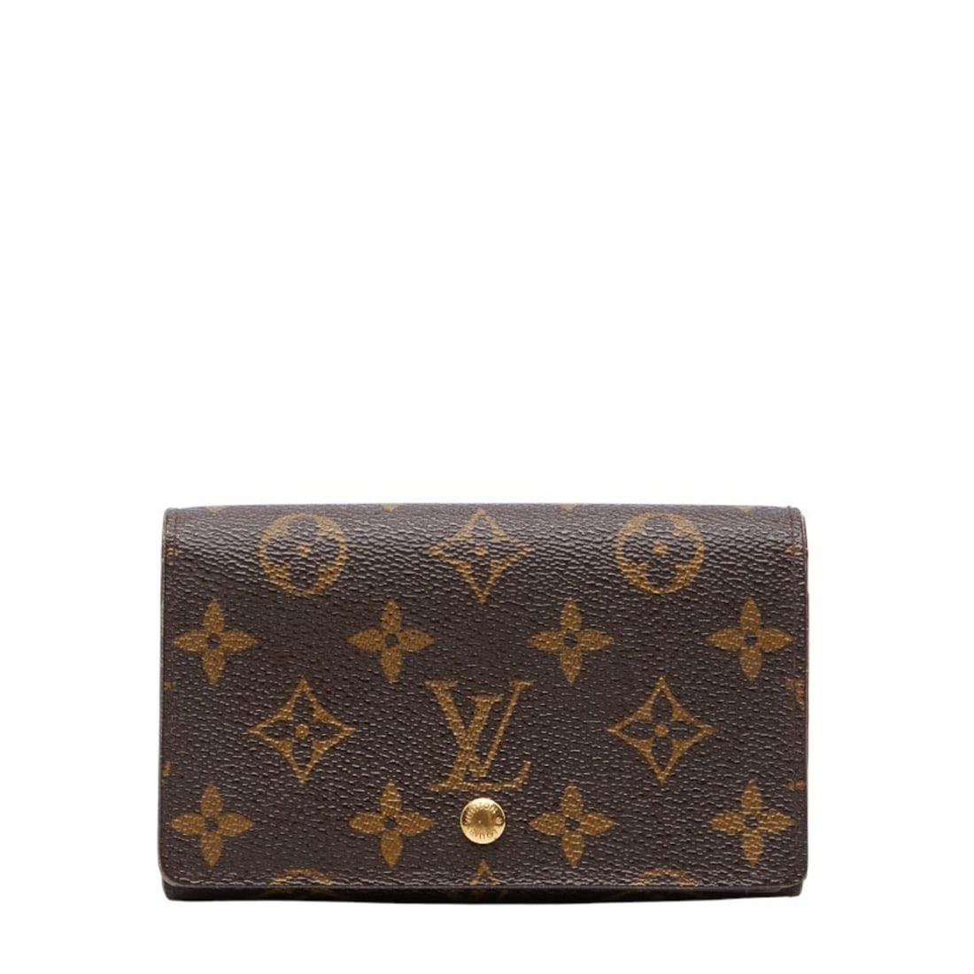 Louis Vuitton Monogram Porte Monnaie Bi-fold Wallet M61730 Brown Leather Women's LOUIS VUITTON (1 of 14)