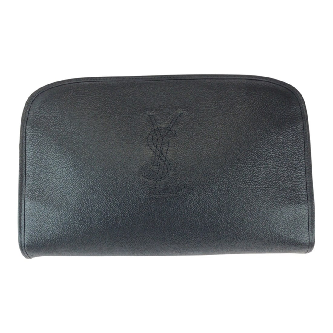 Yves Saint Laurent Vintage YSL Black Leather Second Bag/Clutch Bag for Men with Gold Hardware: --- Catalog ---Category: SizeSize (HxWxD): 17cm x 28cm x 5cm / 6.69'' x 11.02'' x 1.96''Category: DesignType: Clutch bagColor: BlackGender: MenMaterial: Leather Category: GeneralBrand: Yves Saint