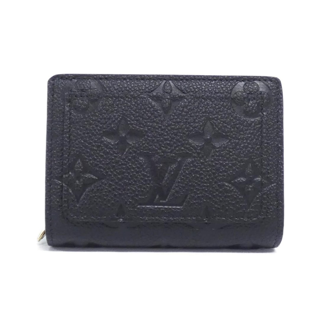 Louis Vuitton Monogram Empreinte Portefeuille Claire M80151 Wallet: --- Catalog ---Category: SizeSize (HxWxD): 9cm x 11cm x 3cm / 3.54'' x 4.33'' x 1.18''Category: DesignType: Wallet (bi-fold)Color: BlackGender: Men,WomenMaterial: Leather Leather/Fur Type: Calf leathe