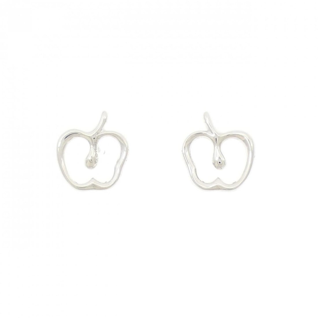 Tiffany Apple Earrings: --- Catalog ---Category: SizeSize (HxWxD): 10.60mm x 9.60mm / 0.42'' x 0.38''Category: DesignType: Stud earringsColor: SilverGender: WomenMaterial: Silver 925Category: GeneralBrand: Tiffany--- Item Li