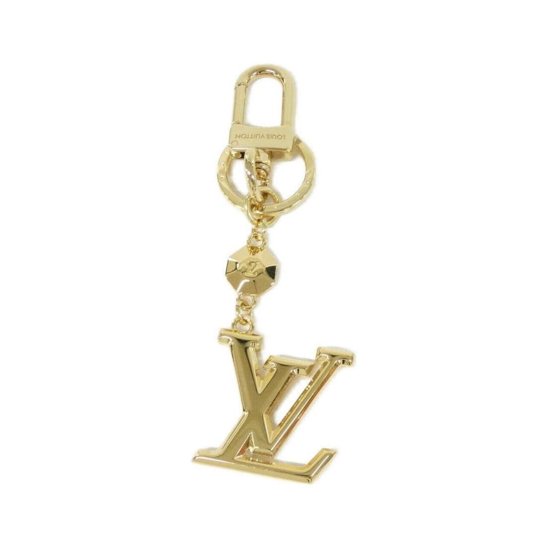Louis Vuitton Keychain LV Facet M65216: --- Catalog ---Category: DesignType: KeyringColor: GoldGender: Women,MenCategory: GeneralMPN: M65216Brand: Louis Vuitton--- Item List ---Section: ConditionRanking: Rank A Used - A few traces of usage,