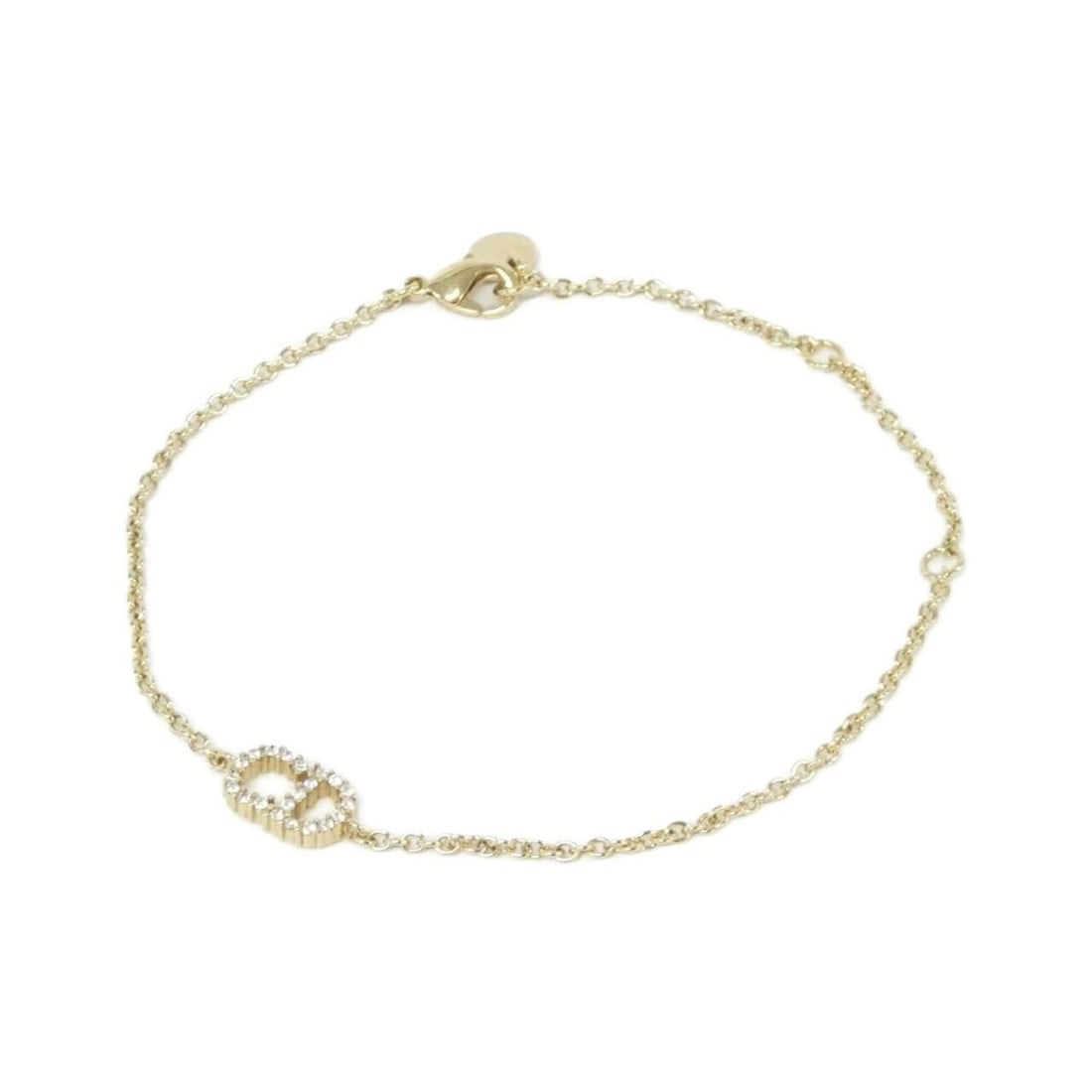 Christian Dior Clair D'Lune B0845CDLCY Bracelet: --- Catalog ---Category: SizeLength: 14.5cm - 20cm / 5.7'' - 7.87''Total Length: 14.5cm / 5.7''Category: DesignType: Charm braceletColor: Clear, GoldGender: WomenCategory: GeneralMPN: