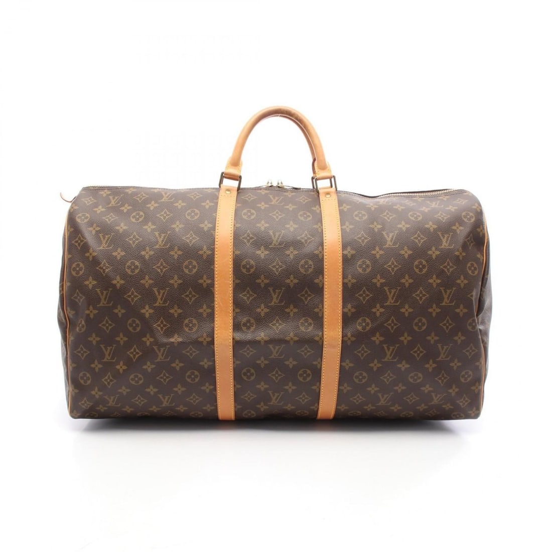 Louis Vuitton Keepall 60 Boston Bag, Coated Canvas and Leather, Monogram, Brown, Men's Women's, (1 of 16)