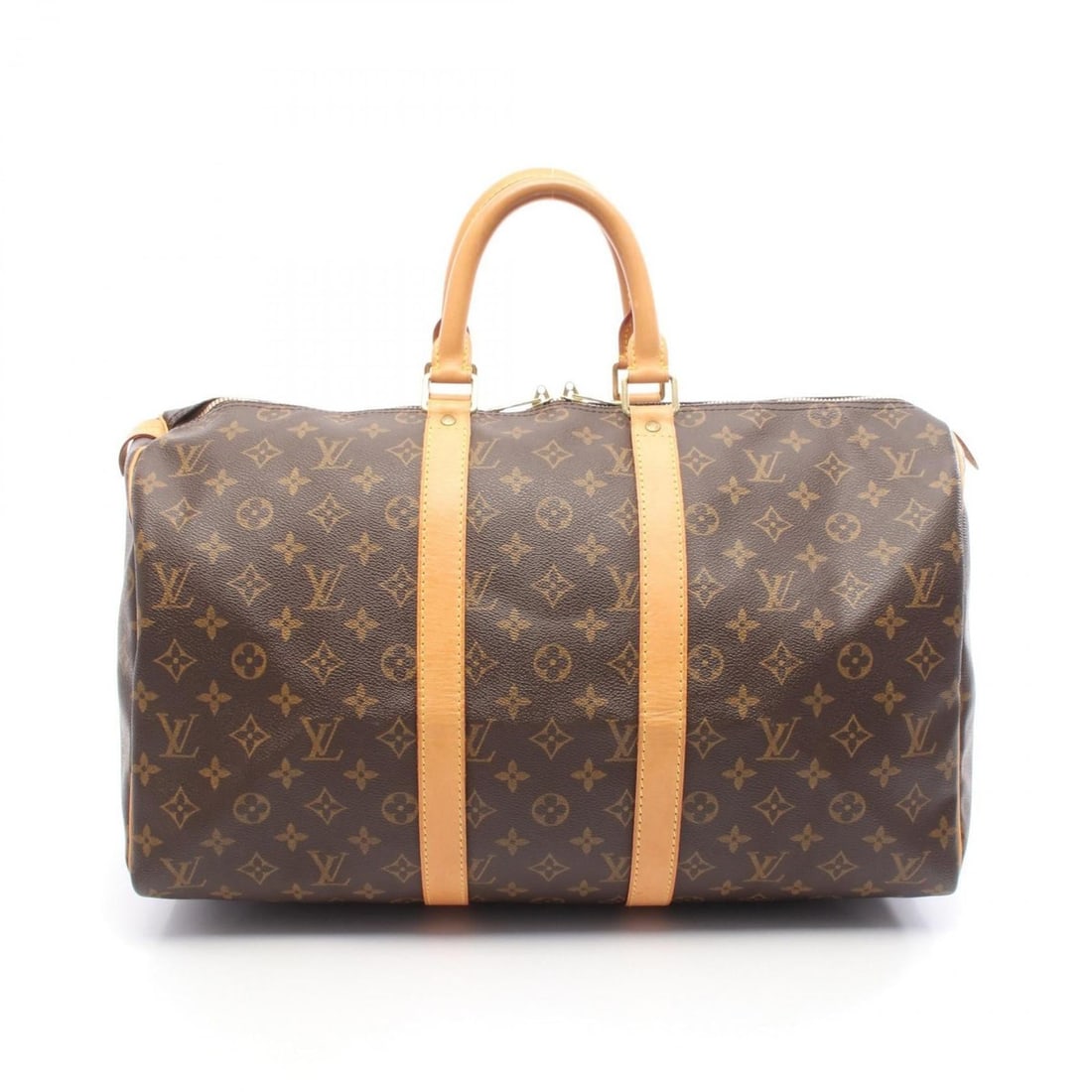 Louis Vuitton Keepall 45 Boston Bag, Coated Canvas and Leather, Monogram, Brown, Men's Women's, (1 of 17)