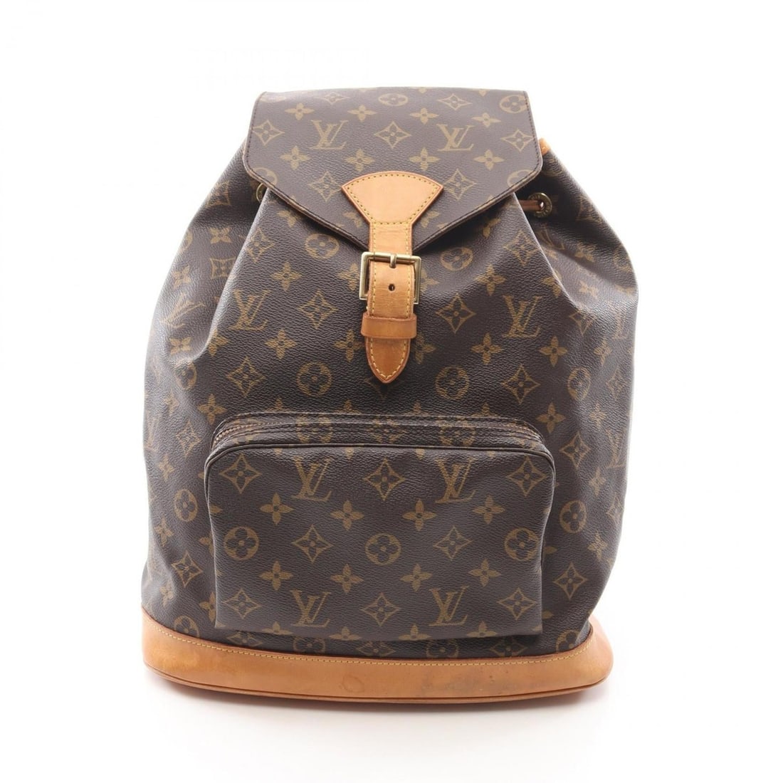Louis Vuitton Montsouris GM Backpack, Coated Canvas and Leather, Monogram, Women's, Brown, M51135 (1 of 13)