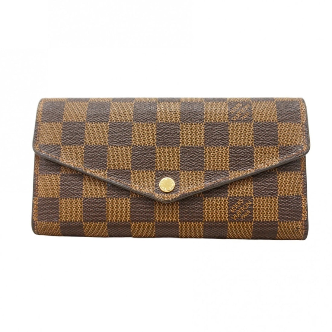 Louis Vuitton Damier Portefeuille Sarah Long Wallet N63209 Ebene Women's (1 of 16)