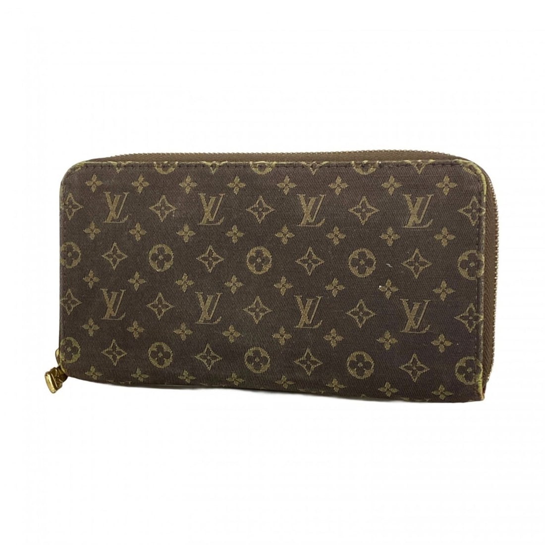 Louis Vuitton Monogram Mini Lin Zippy Wallet M95235 Ebene Women's (1 of 12)