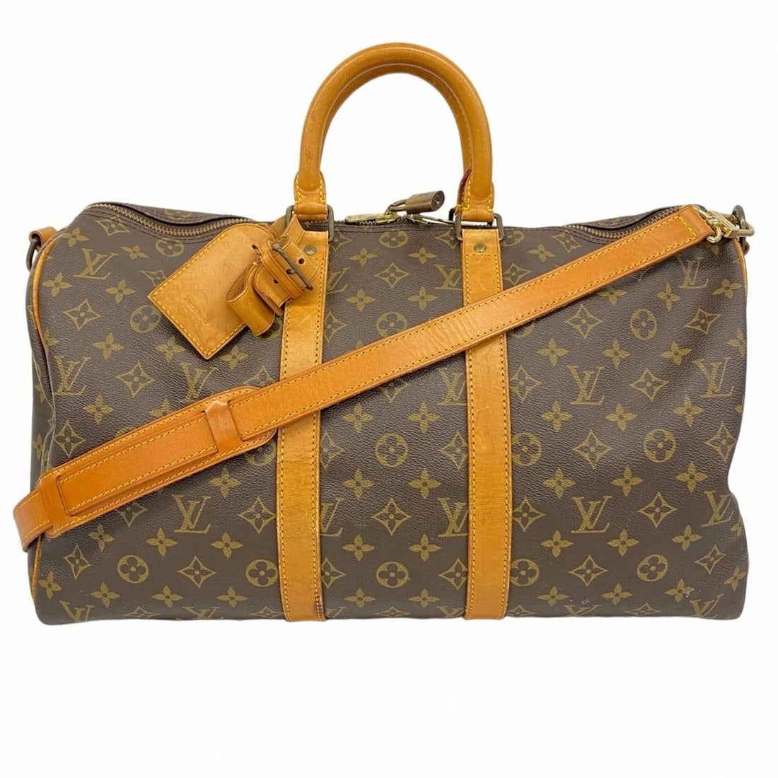 Louis Vuitton Monogram Keepall Bandouliere 45 Shoulder Bag M41418 Brown Men's and Women's (1 of 15)