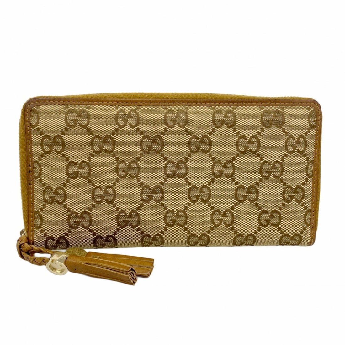 Gucci GG Canvas Long Wallet 261393 Brown Champagne Women's (1 of 11)