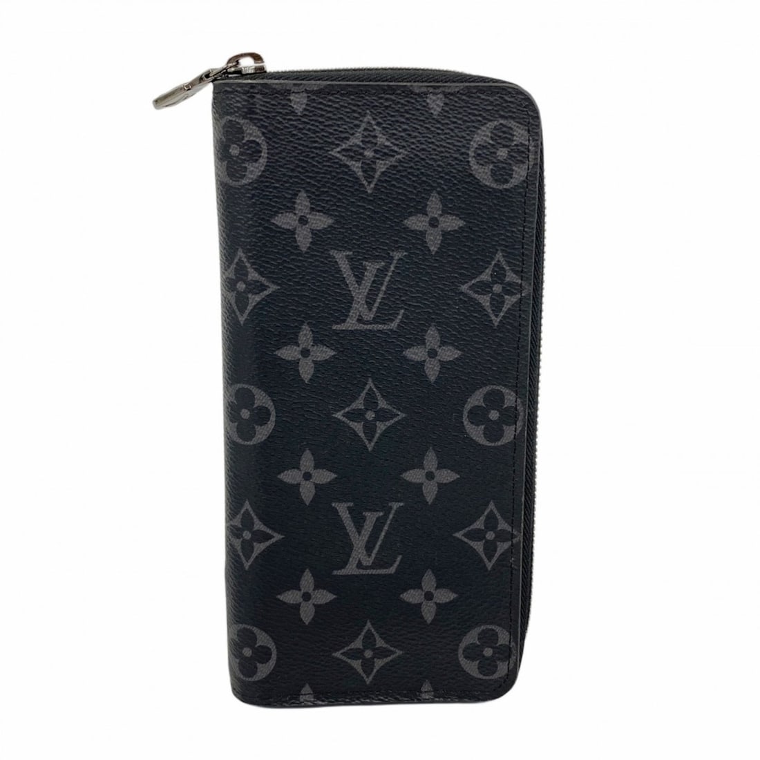 Louis Vuitton Monogram Eclipse Zippy Wallet Vertical M62295 Black Men's Long (1 of 11)