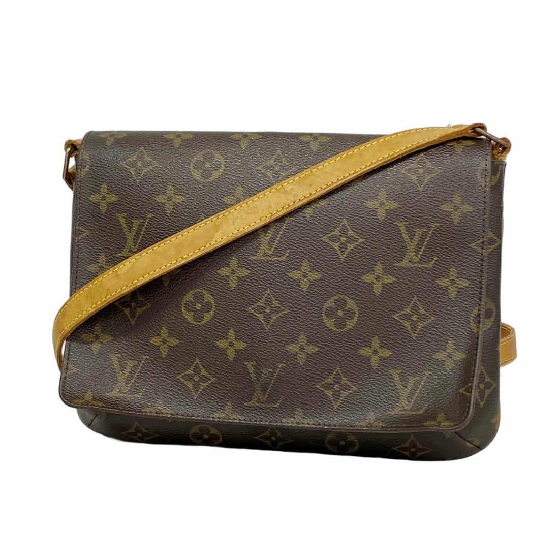 Louis Vuitton Monogram Musette Tango Shoulder Bag with Long Strap, M51388, Brown, Women's: --- Catalog ---Category: SizeSize (HxWxD): 20cm x 26cm x 4cm / 7.87'' x 10.23'' x 1.57''Category: DesignType: Shoulder bagColor: BrownGender: WomenCategory: GeneralMPN: M51388Brand: Louis Vuitton--- I