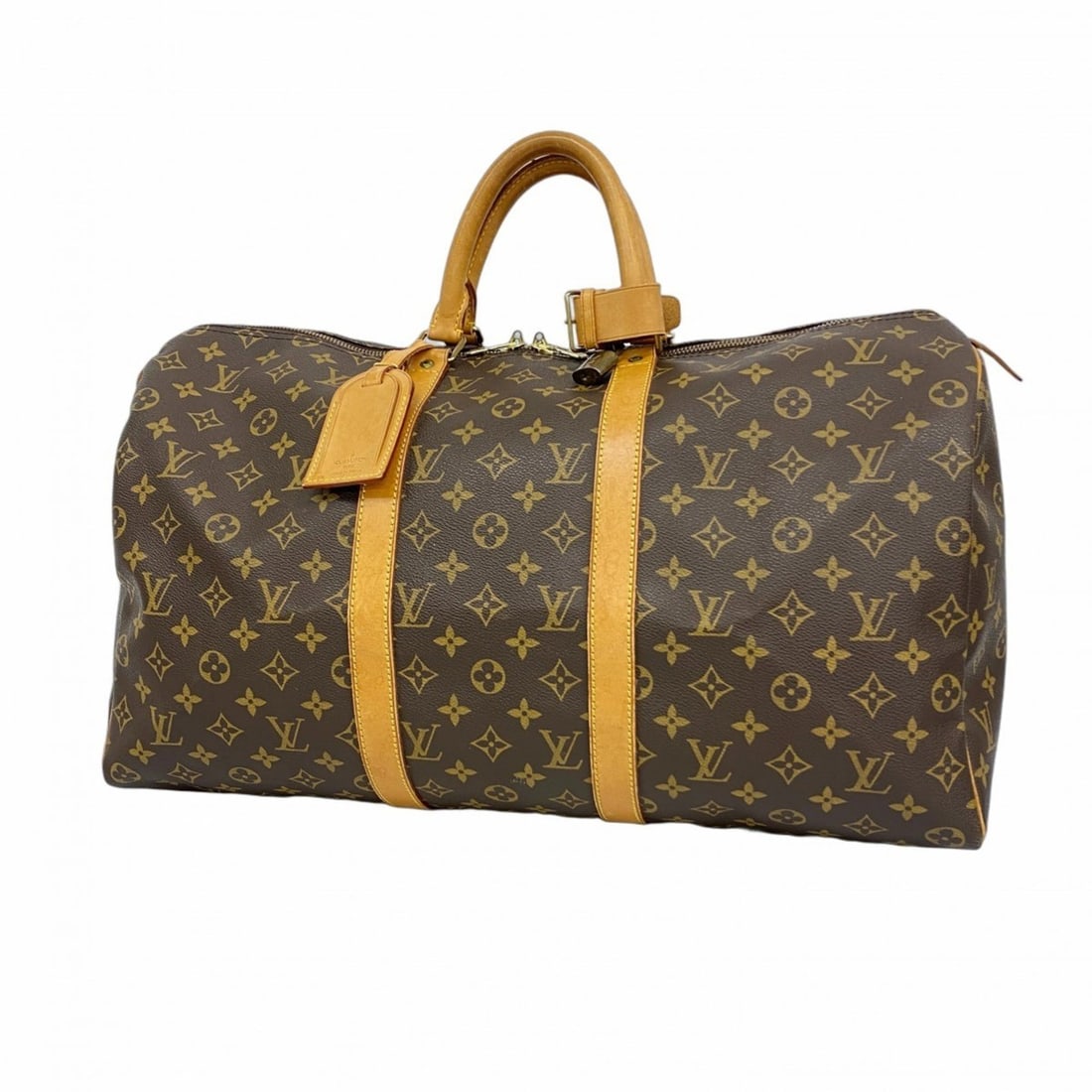Louis Vuitton Monogram Keepall 50 Boston Bag M41426 Brown Men's and Women's (1 of 15)