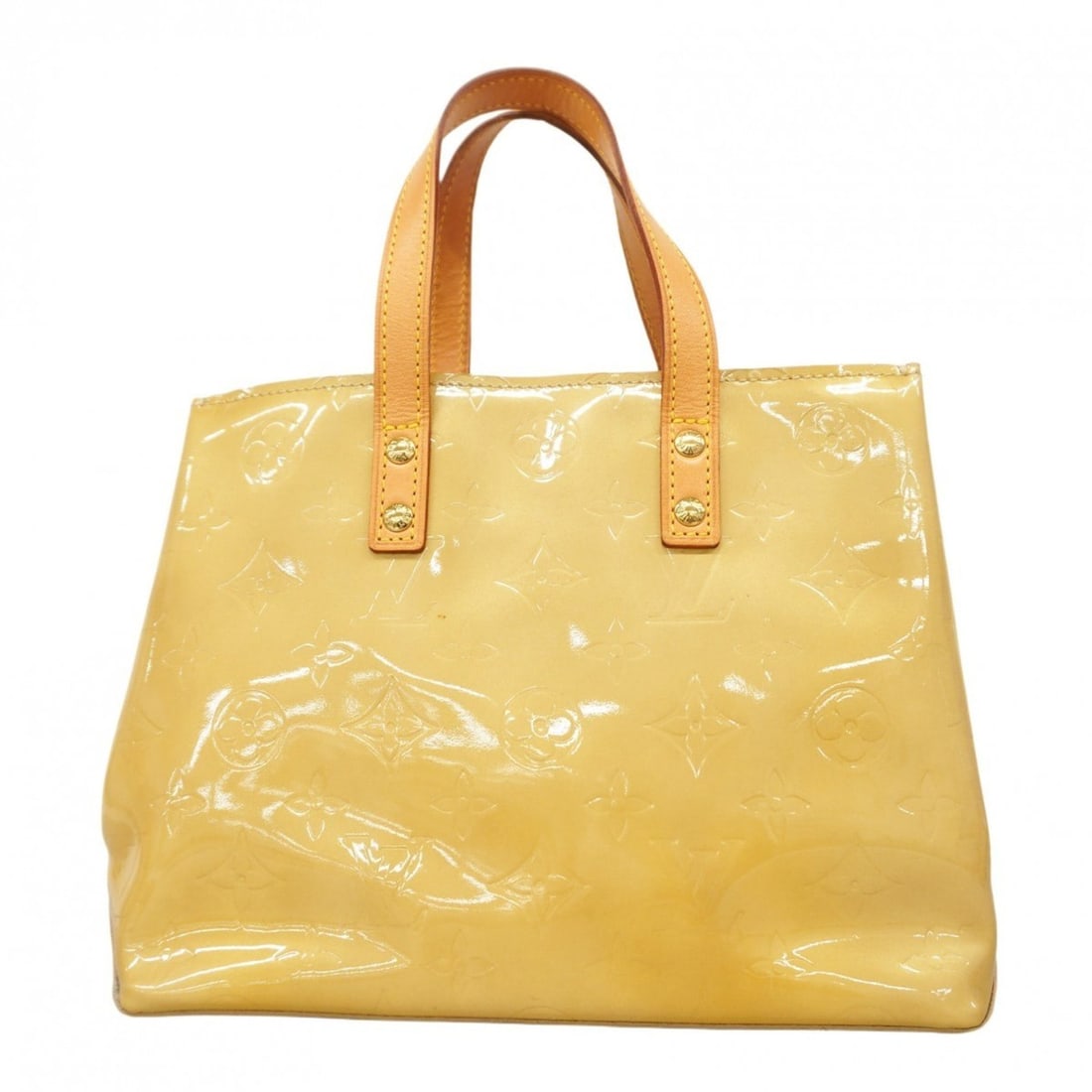 Louis Vuitton Vernis M91144 Reed PM Handbag, Beige, Women's: --- Catalog ---Category: SizeSize (HxWxD): 18cm x 22.5cm x 10cm / 7.08'' x 8.85'' x 3.93''Category: DesignType: HandbagColor: BeigeGender: WomenCategory: GeneralMPN: M91144Brand: Louis Vuitton--- Item