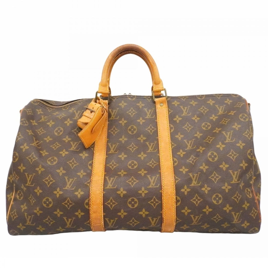 Louis Vuitton Monogram Keepall Bandouliere 50 Boston Bag M41416 Brown Men's and Women's (1 of 17)