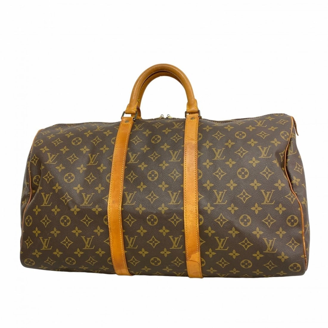 Louis Vuitton Monogram Keepall 50 Boston Bag M41426 Brown Men's and Women's (1 of 15)