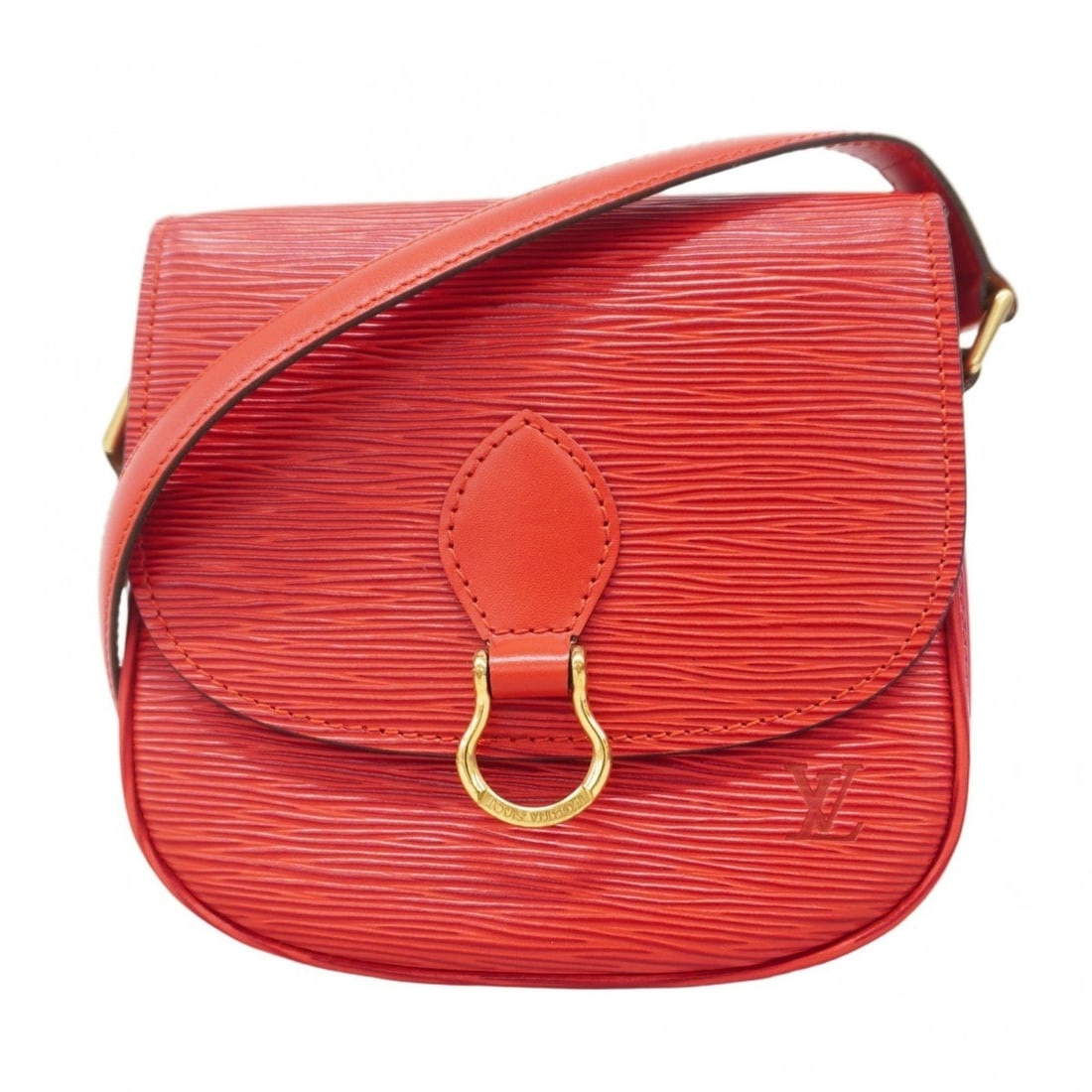 Louis Vuitton Epi Mini Saint-Cloud Shoulder Bag M52217 Castilian Red for Women: --- Catalog ---Category: SizeSize (HxWxD): 17cm x 17cm x 5.5cm / 6.69'' x 6.69'' x 2.16''Category: DesignType: Shoulder bagColor: Castilian redGender: WomenCategory: GeneralMPN: M52217Brand: Louis Vui